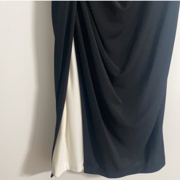 Adrianna Papell Black & White Dress Women Size 4 - Picture 6 of 13
